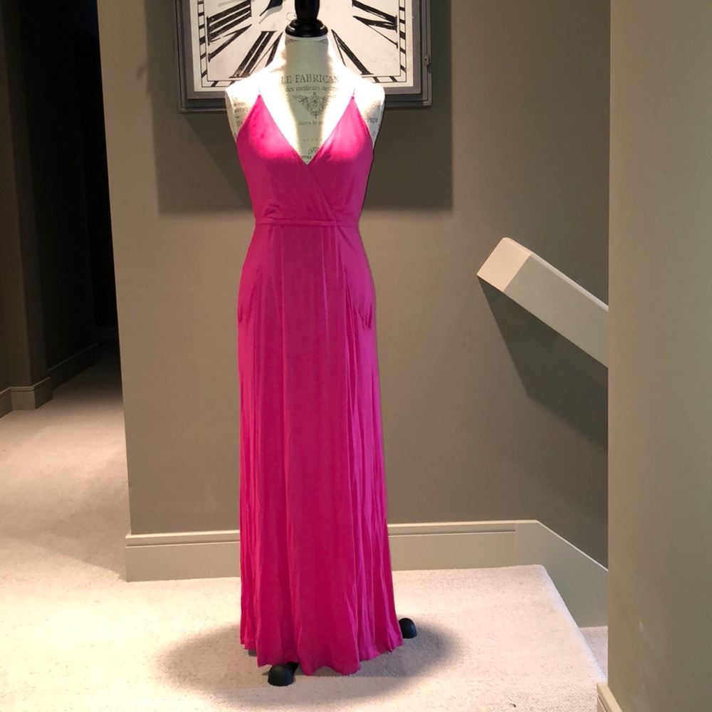 Sexy pink maxi